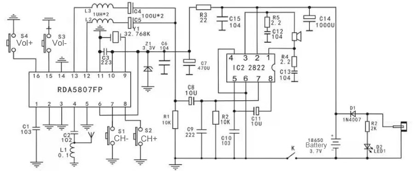 Diy Kit Rda Fm Radio Receiver Mhz Mhz Icstation